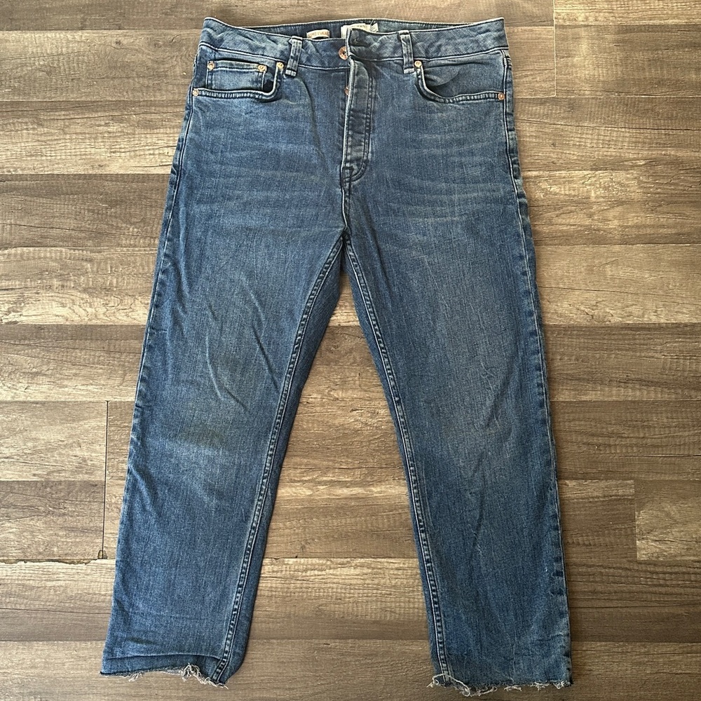 Topman Straight Fit Denim Jeans